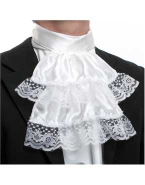 lace trim jabot